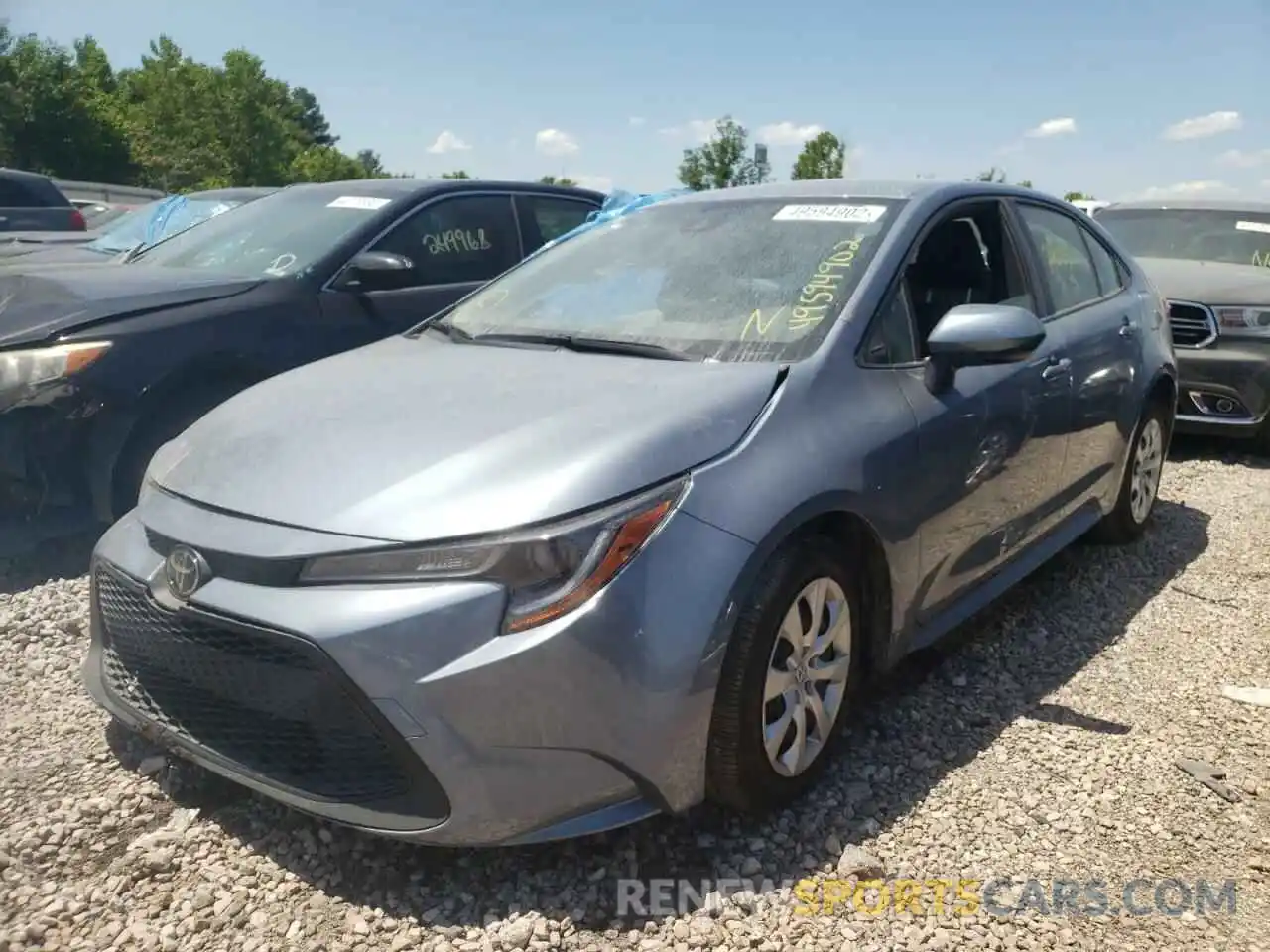 2 Photograph of a damaged car JTDEPRAE5LJ117068 TOYOTA COROLLA 2020