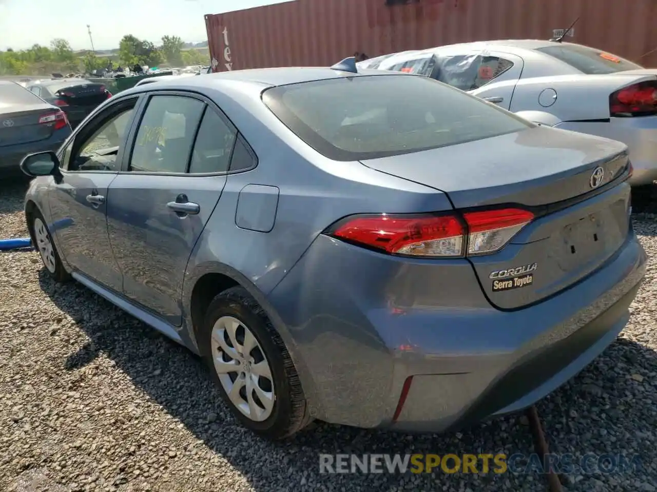 3 Photograph of a damaged car JTDEPRAE5LJ117068 TOYOTA COROLLA 2020