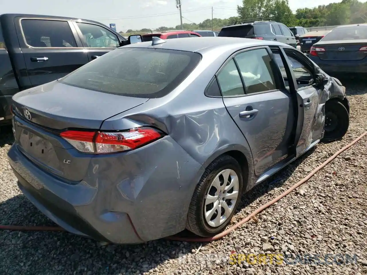 4 Photograph of a damaged car JTDEPRAE5LJ117068 TOYOTA COROLLA 2020