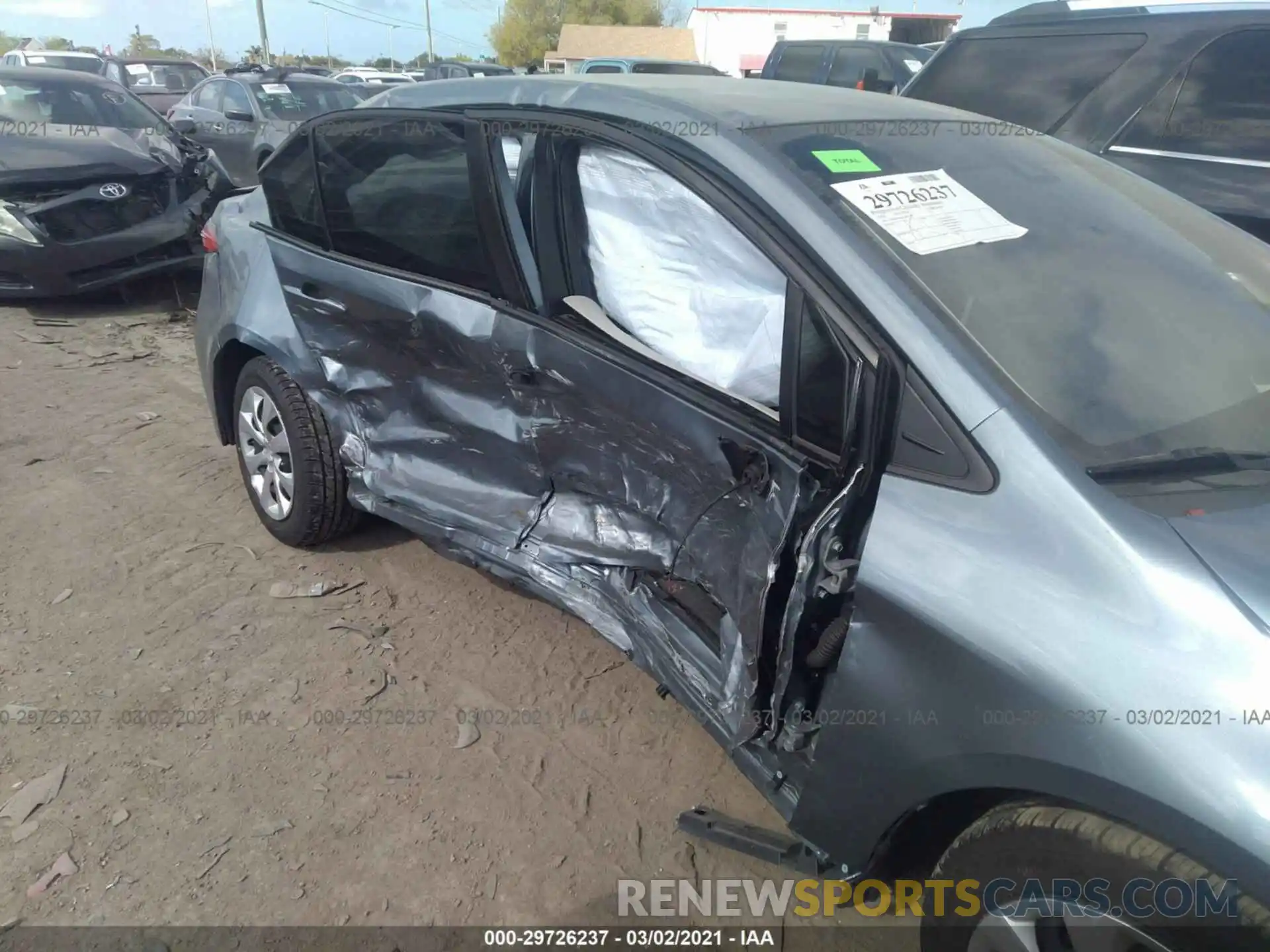 6 Photograph of a damaged car JTDEPRAE6LJ005637 TOYOTA COROLLA 2020