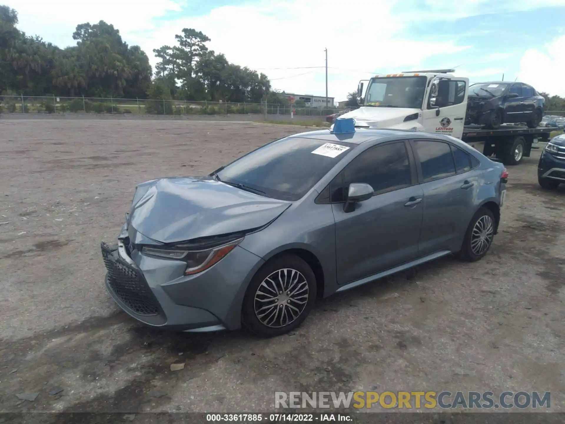 2 Photograph of a damaged car JTDEPRAE6LJ010448 TOYOTA COROLLA 2020