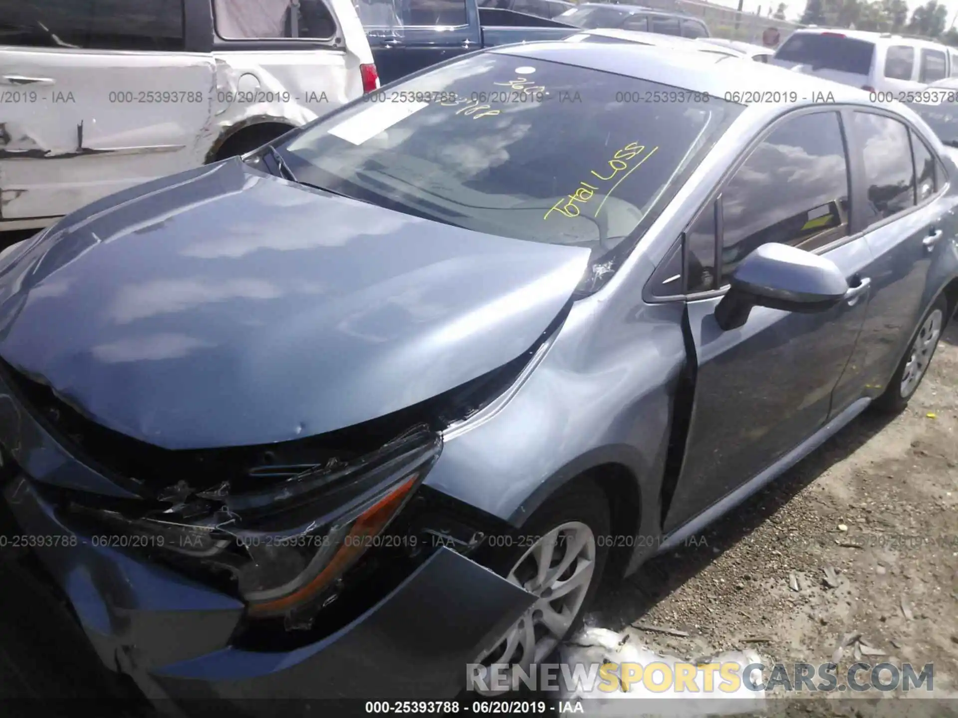 2 Photograph of a damaged car JTDEPRAE6LJ011194 TOYOTA COROLLA 2020