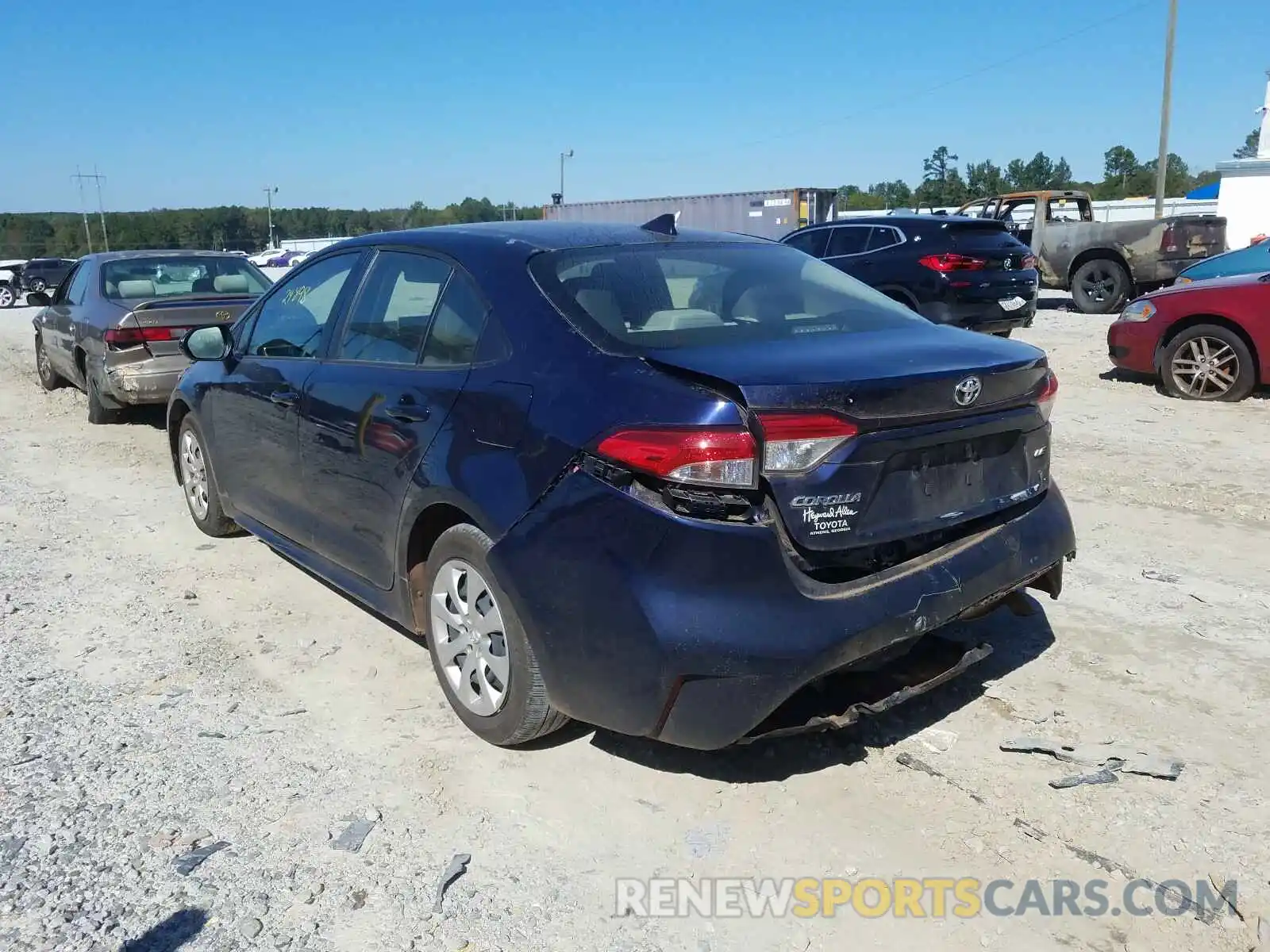 3 Photograph of a damaged car JTDEPRAE6LJ011681 TOYOTA COROLLA 2020