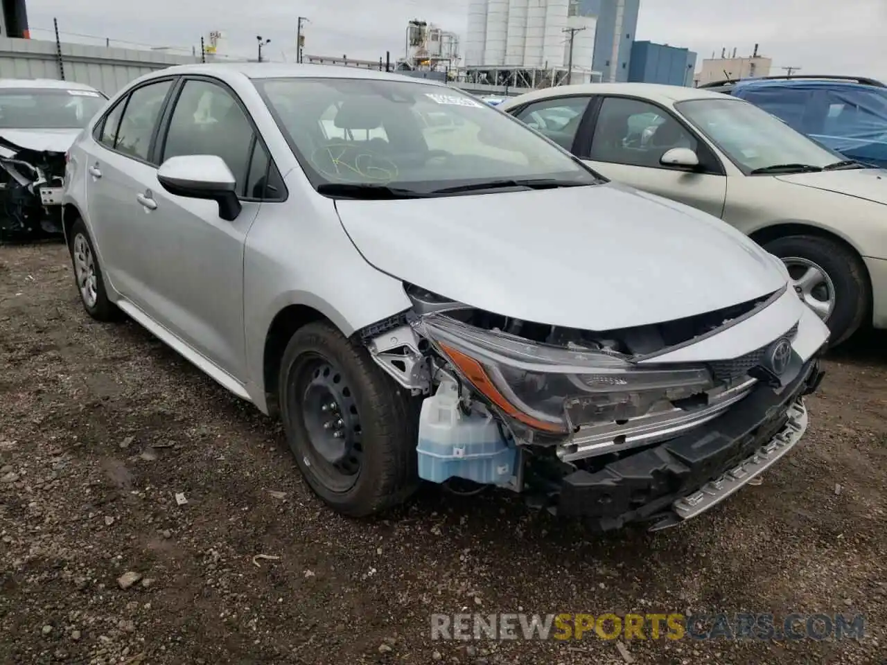 1 Photograph of a damaged car JTDEPRAE6LJ018064 TOYOTA COROLLA 2020