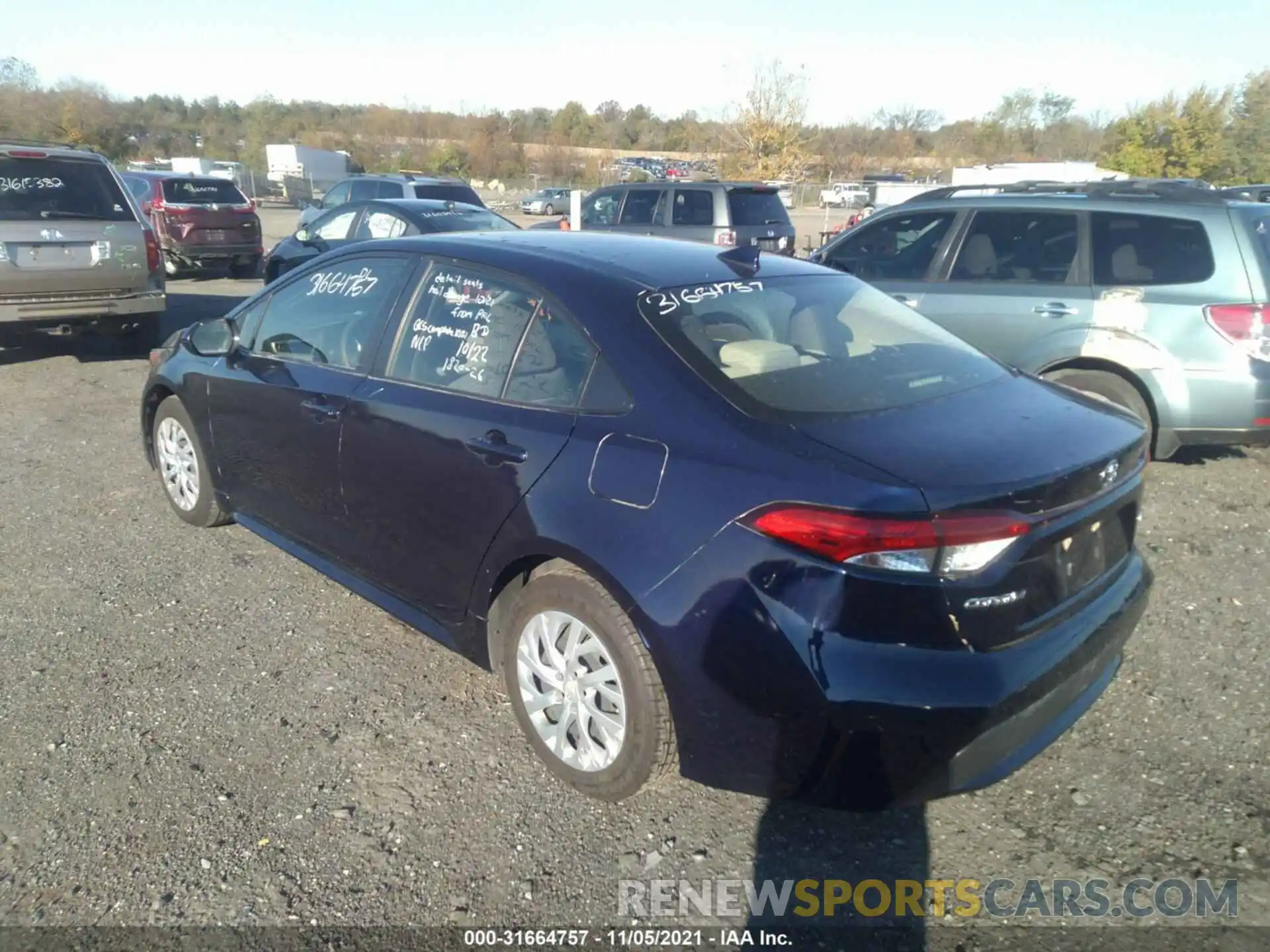 3 Photograph of a damaged car JTDEPRAE6LJ018873 TOYOTA COROLLA 2020