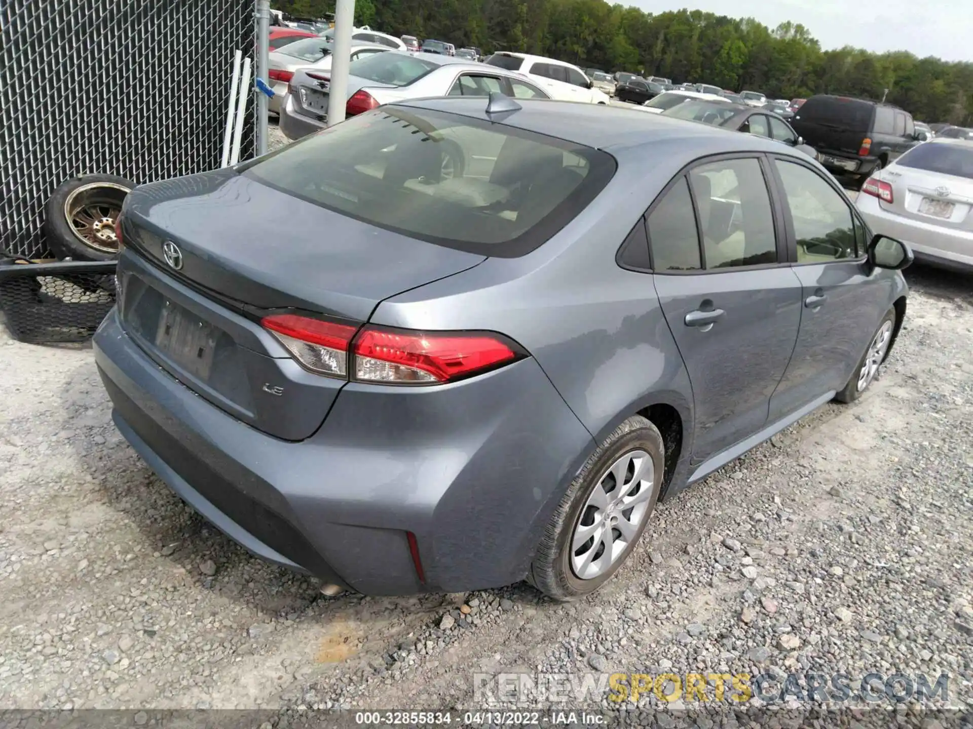 4 Photograph of a damaged car JTDEPRAE6LJ019439 TOYOTA COROLLA 2020