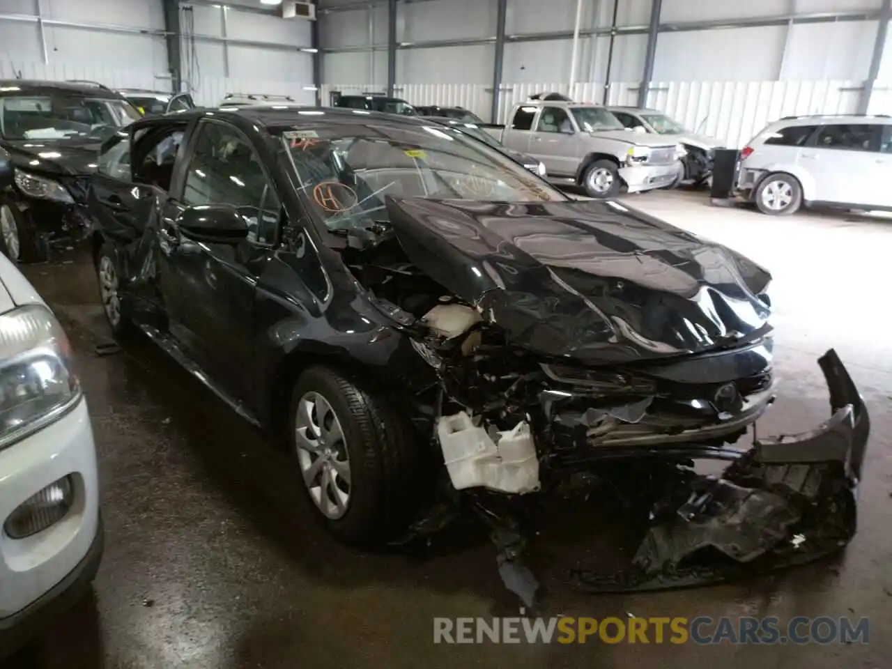 1 Photograph of a damaged car JTDEPRAE6LJ020719 TOYOTA COROLLA 2020