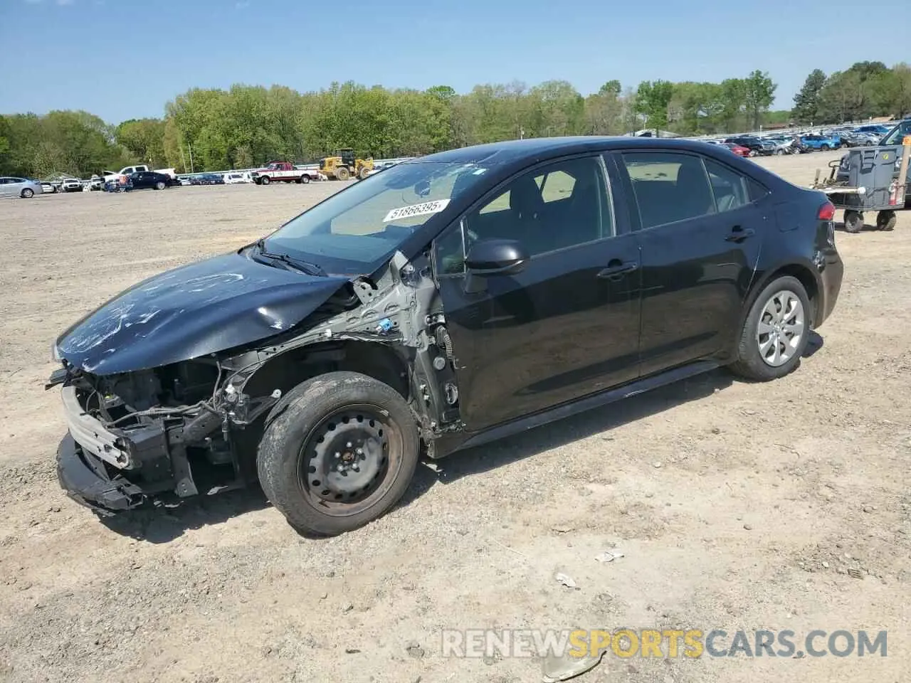 1 Photograph of a damaged car JTDEPRAE6LJ022437 TOYOTA COROLLA 2020