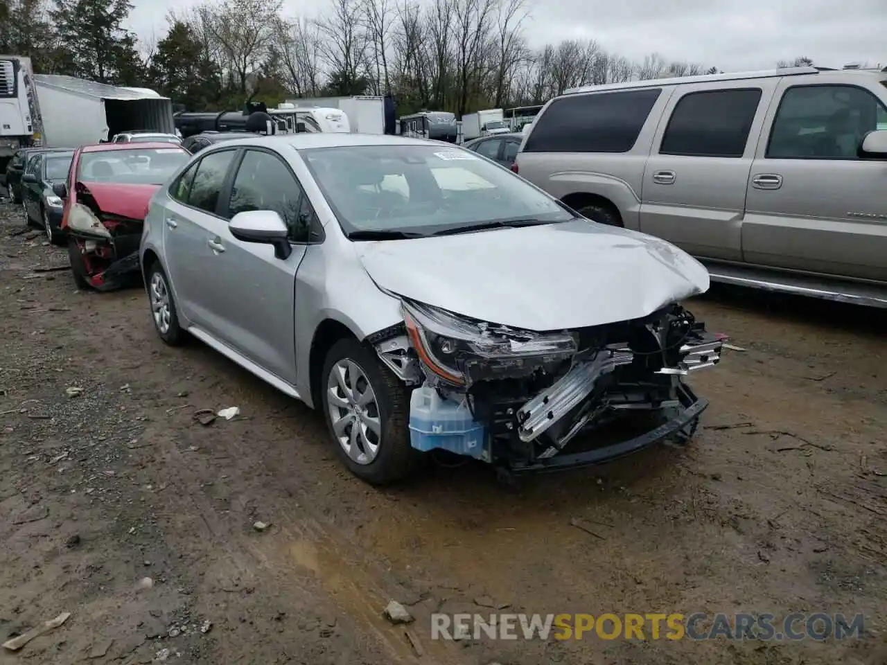 1 Photograph of a damaged car JTDEPRAE6LJ023118 TOYOTA COROLLA 2020