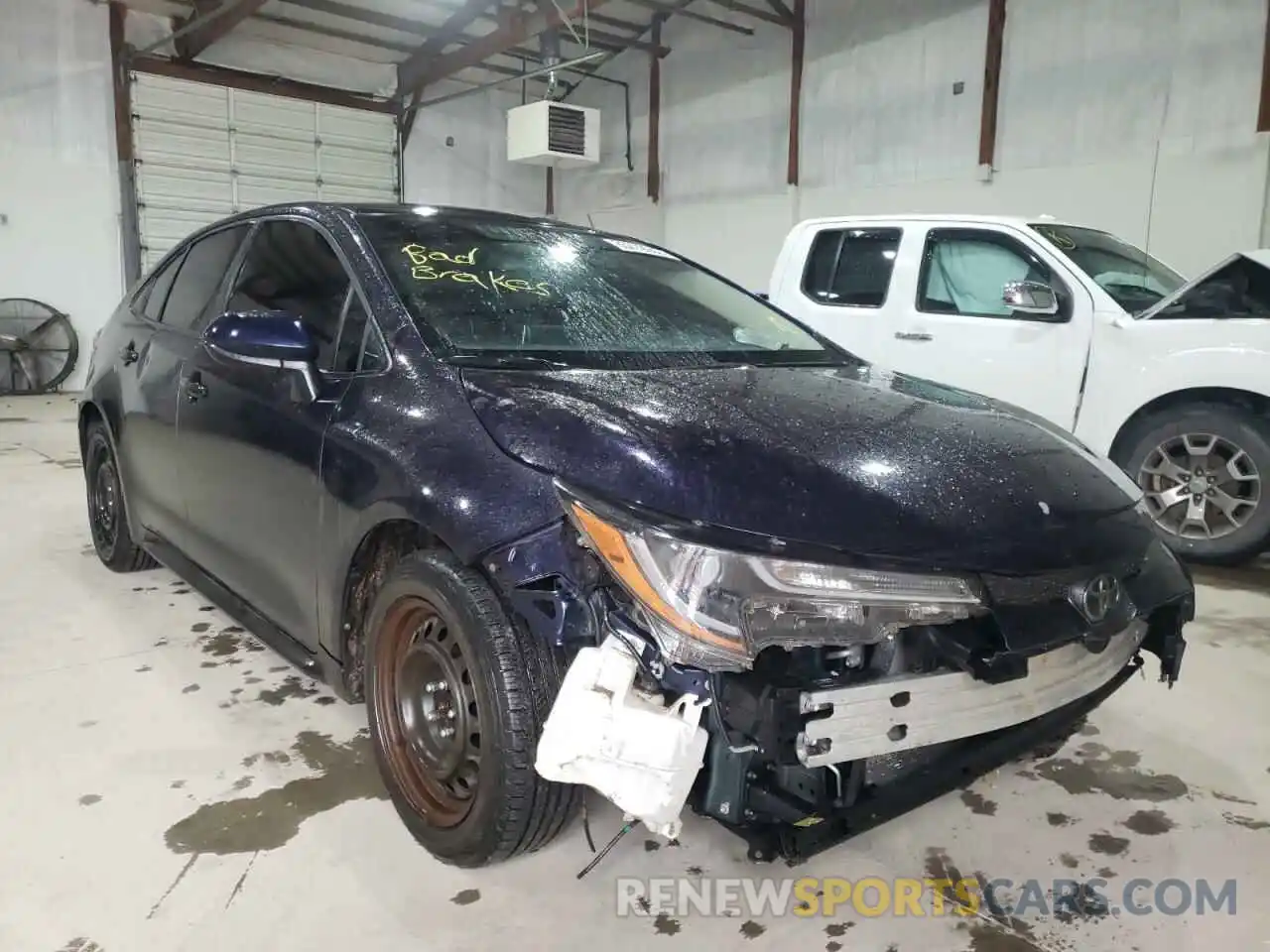 1 Photograph of a damaged car JTDEPRAE6LJ025435 TOYOTA COROLLA 2020