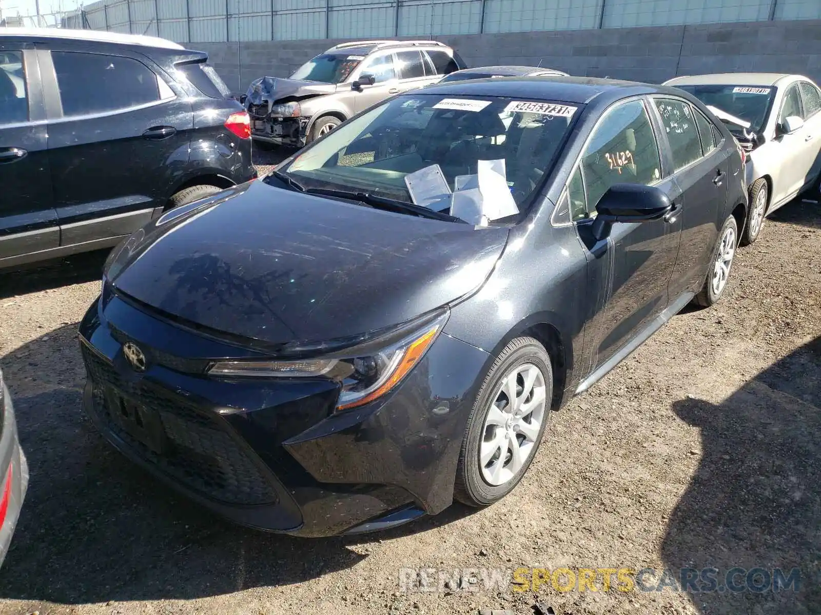 2 Photograph of a damaged car JTDEPRAE6LJ025967 TOYOTA COROLLA 2020