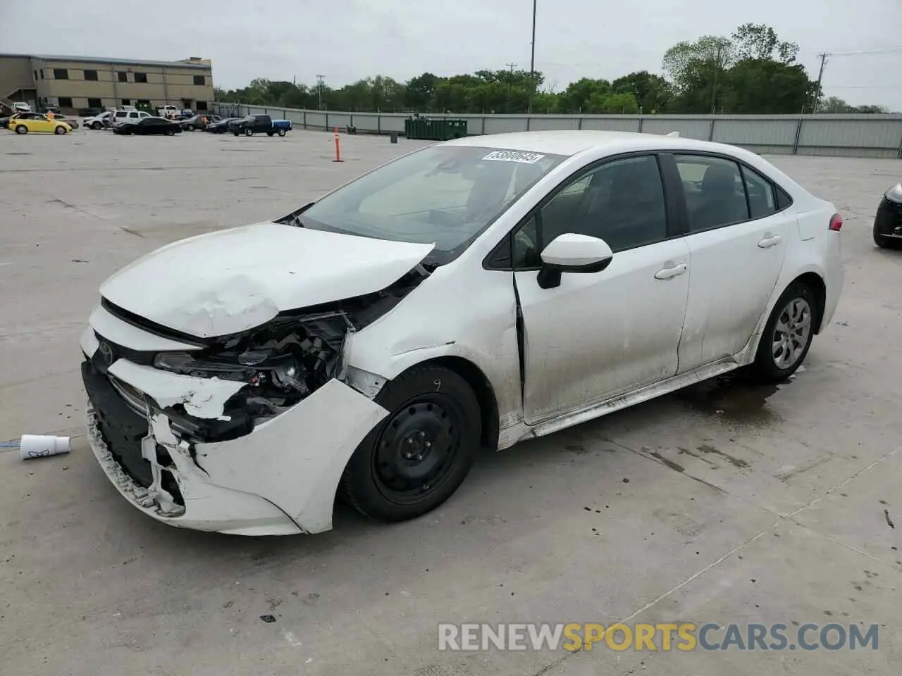 1 Photograph of a damaged car JTDEPRAE6LJ026827 TOYOTA COROLLA 2020