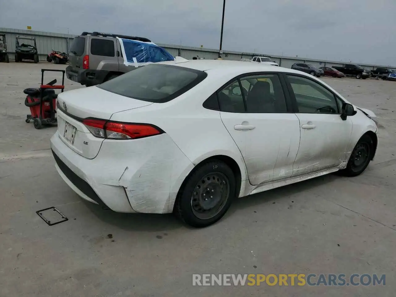 3 Photograph of a damaged car JTDEPRAE6LJ026827 TOYOTA COROLLA 2020