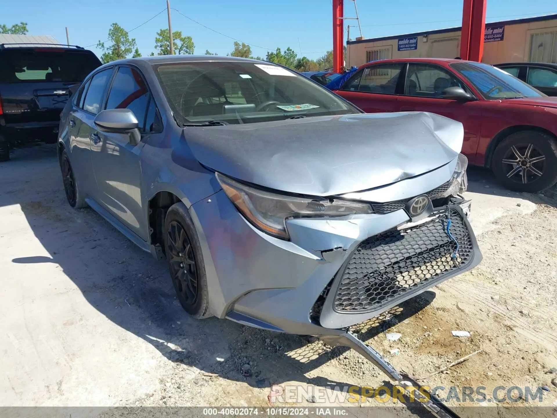1 Photograph of a damaged car JTDEPRAE6LJ030280 TOYOTA COROLLA 2020