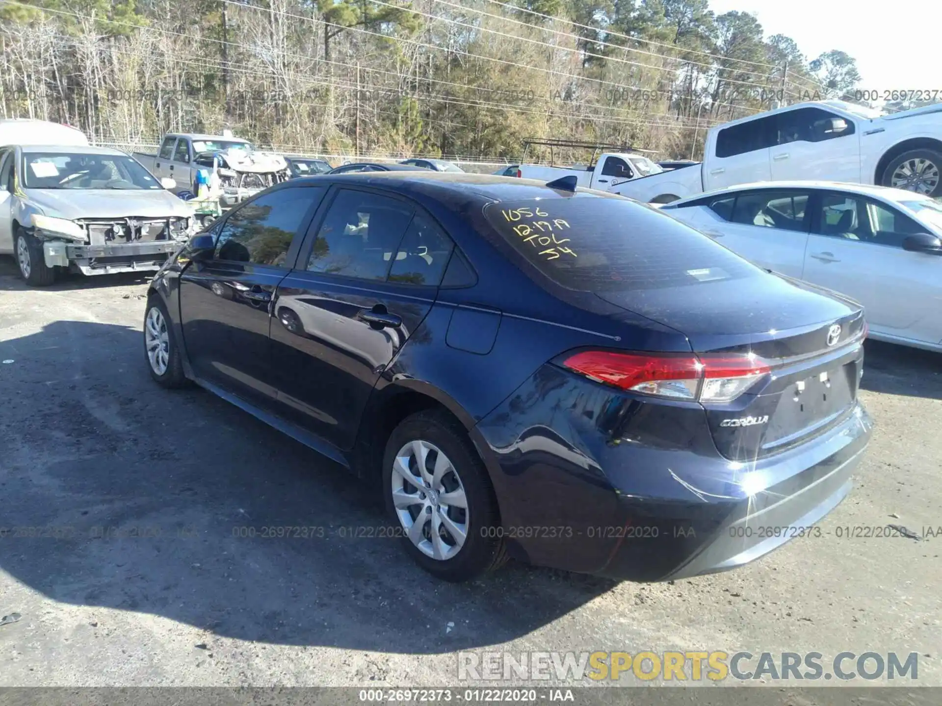 3 Photograph of a damaged car JTDEPRAE6LJ030960 TOYOTA COROLLA 2020