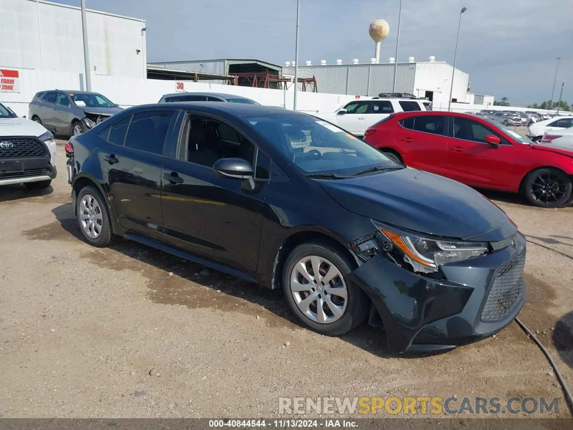 1 Photograph of a damaged car JTDEPRAE6LJ034619 TOYOTA COROLLA 2020
