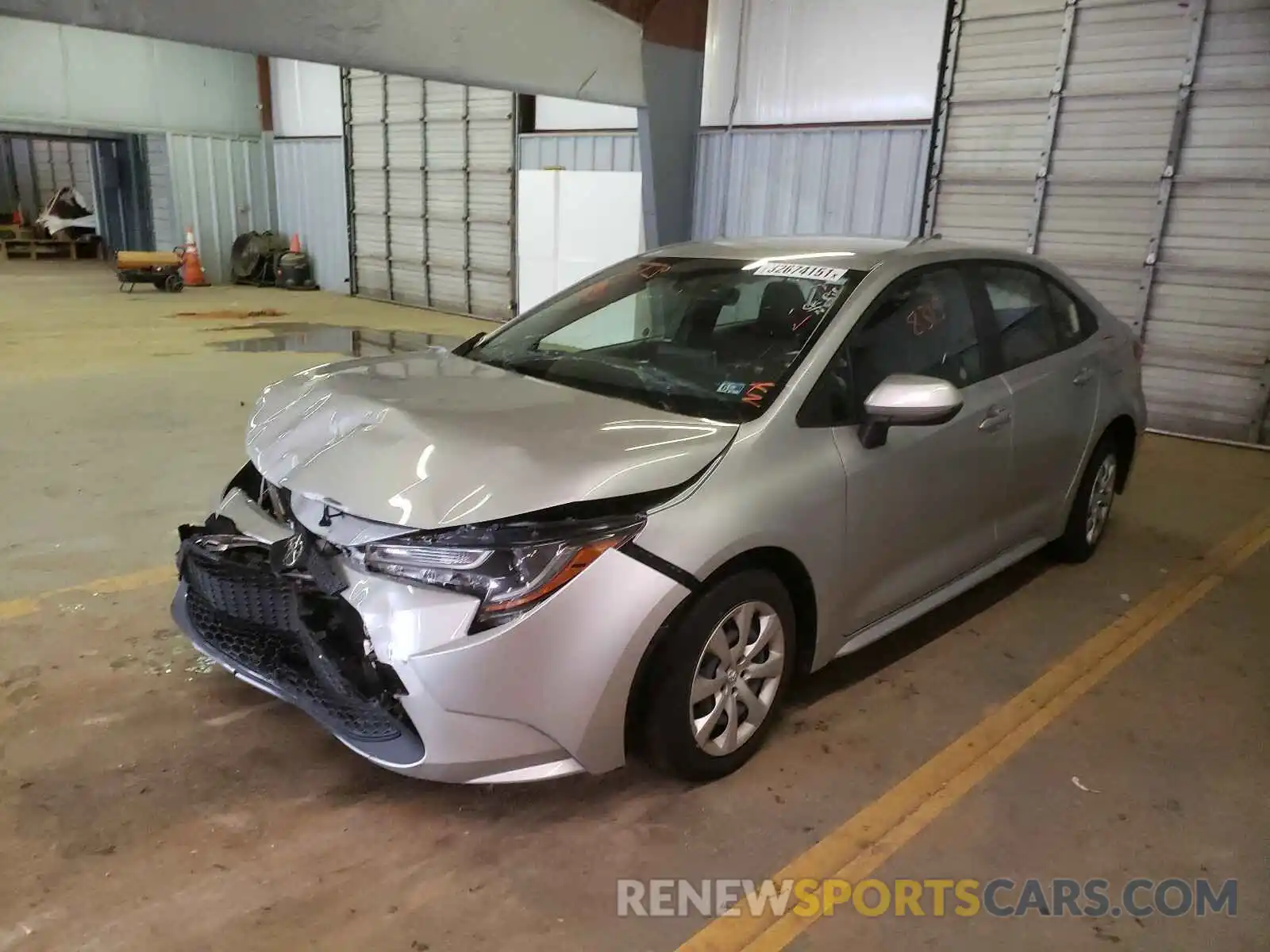 2 Photograph of a damaged car JTDEPRAE6LJ035947 TOYOTA COROLLA 2020