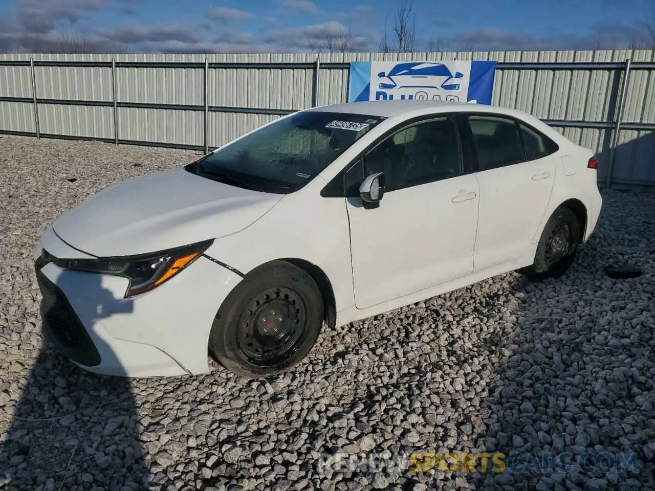 1 Photograph of a damaged car JTDEPRAE6LJ036452 TOYOTA COROLLA 2020
