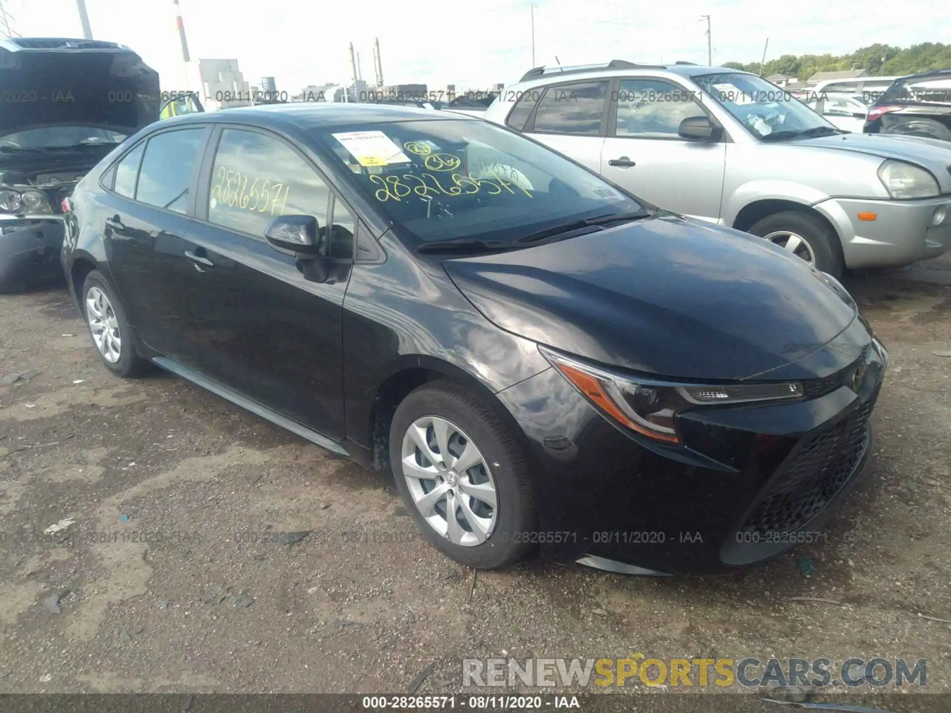 1 Photograph of a damaged car JTDEPRAE6LJ037441 TOYOTA COROLLA 2020