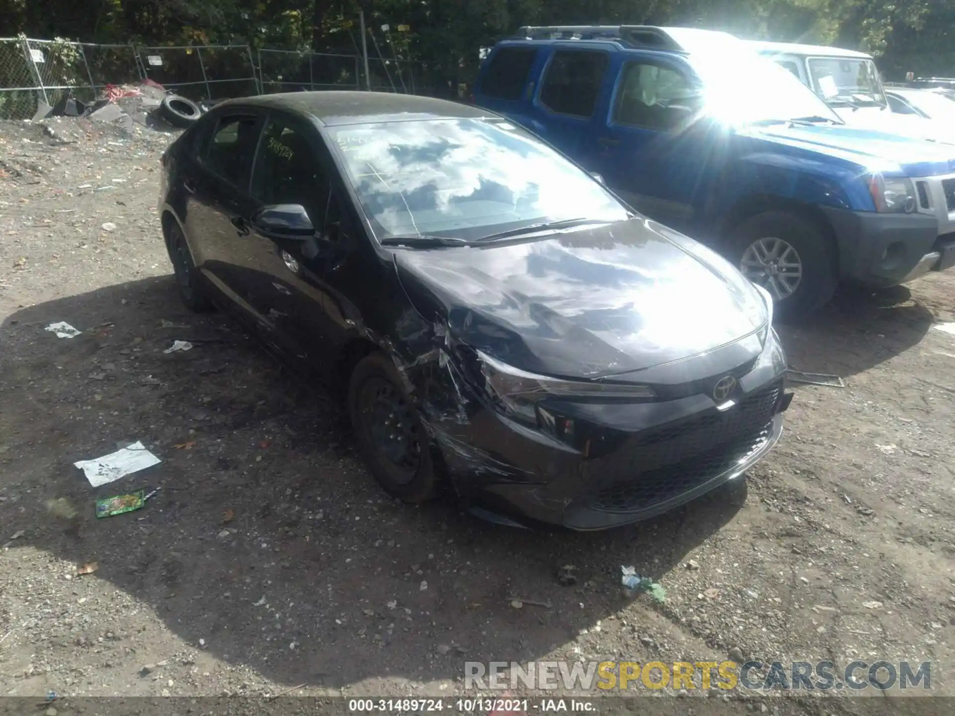 1 Photograph of a damaged car JTDEPRAE6LJ038363 TOYOTA COROLLA 2020