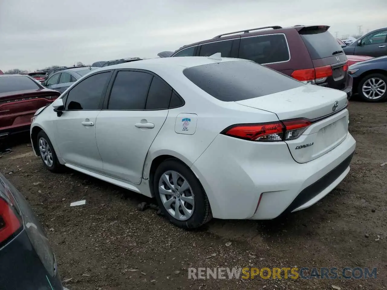 2 Photograph of a damaged car JTDEPRAE6LJ040128 TOYOTA COROLLA 2020