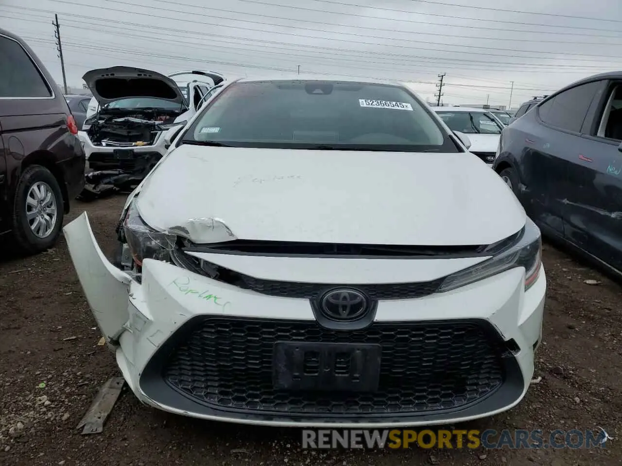 5 Photograph of a damaged car JTDEPRAE6LJ040128 TOYOTA COROLLA 2020