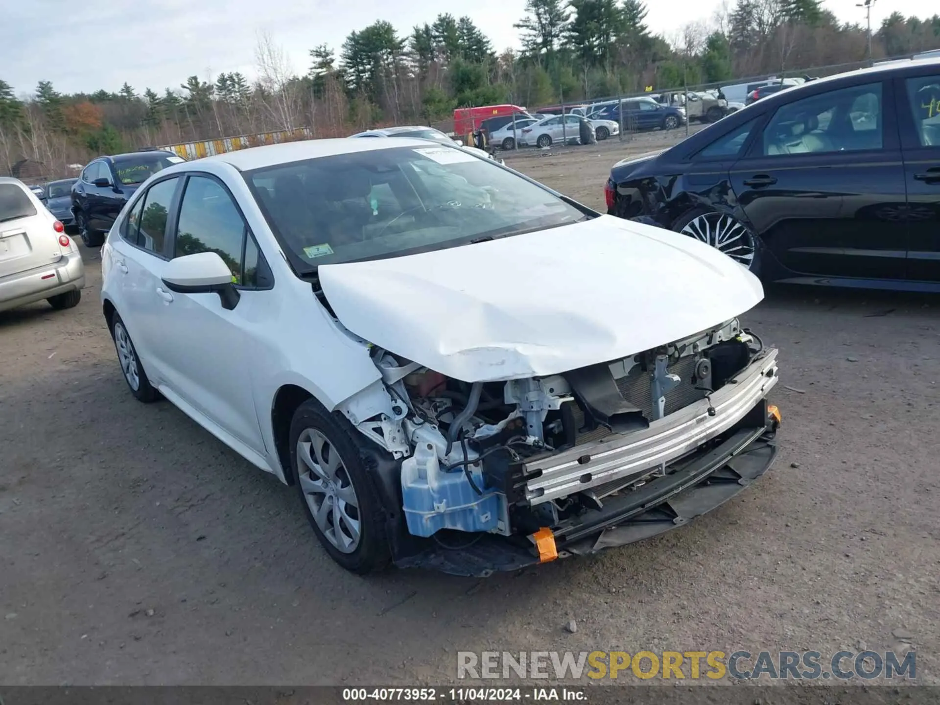 1 Photograph of a damaged car JTDEPRAE6LJ040274 TOYOTA COROLLA 2020