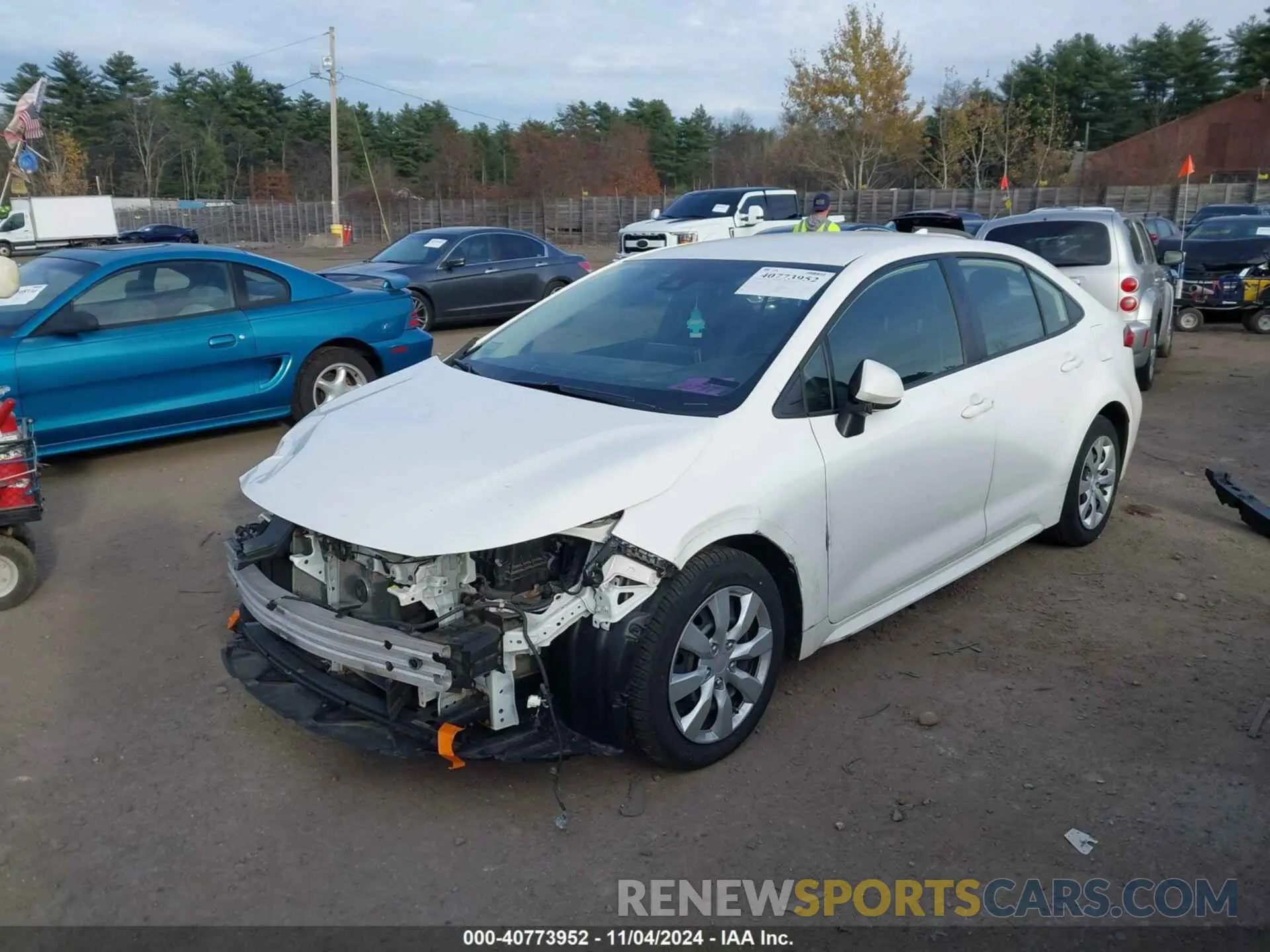 2 Photograph of a damaged car JTDEPRAE6LJ040274 TOYOTA COROLLA 2020