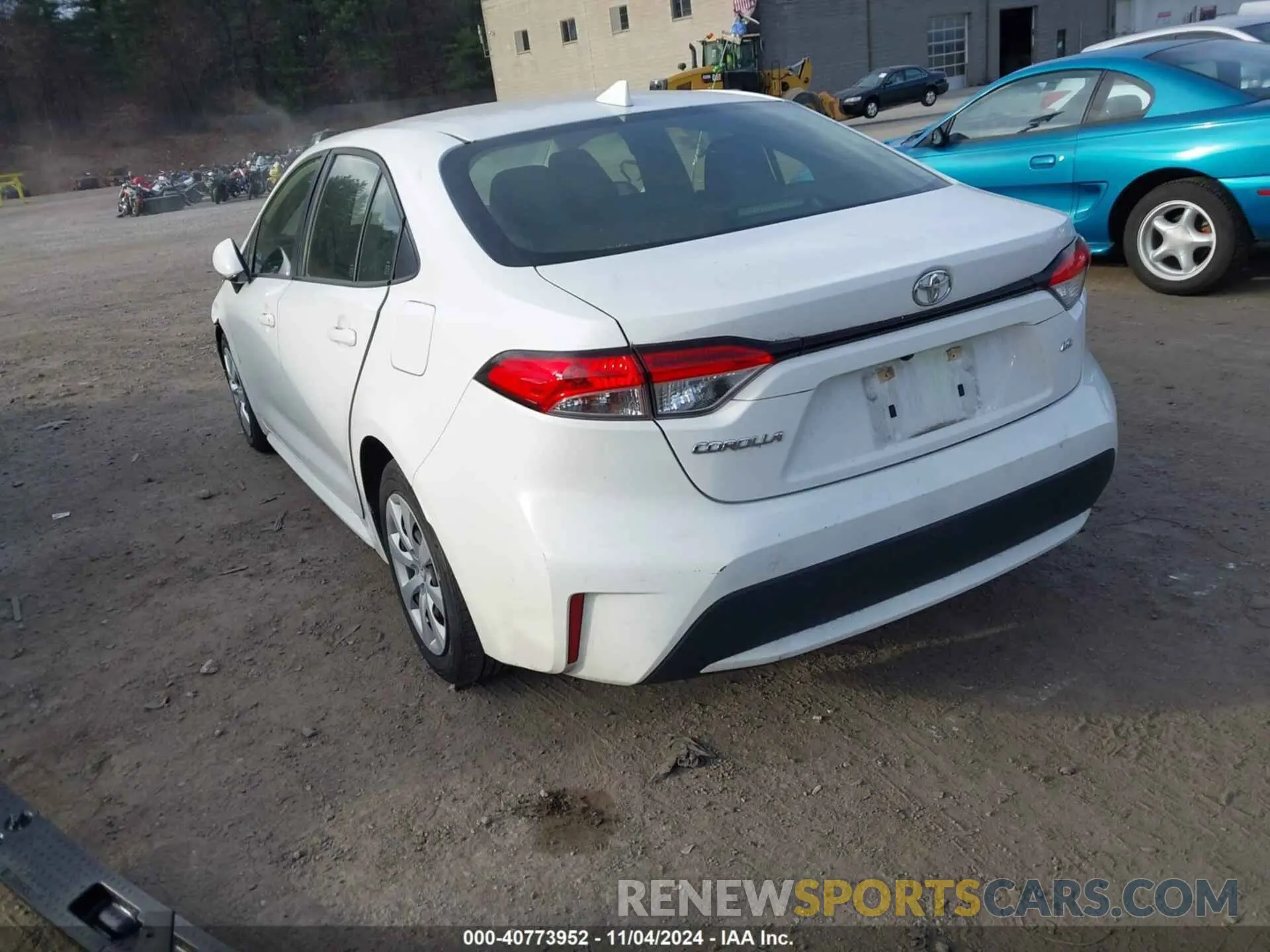 3 Photograph of a damaged car JTDEPRAE6LJ040274 TOYOTA COROLLA 2020