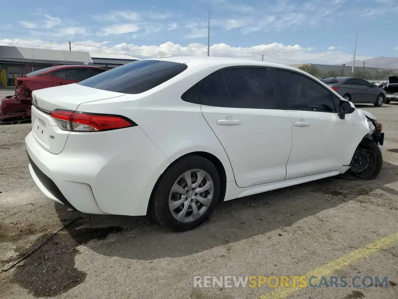 3 Photograph of a damaged car JTDEPRAE6LJ042770 TOYOTA COROLLA 2020
