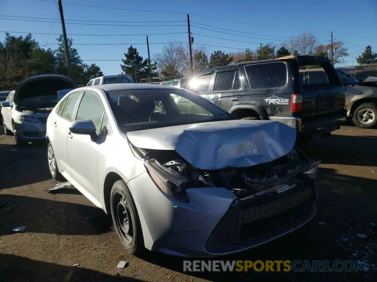 1 Photograph of a damaged car JTDEPRAE6LJ043014 TOYOTA COROLLA 2020