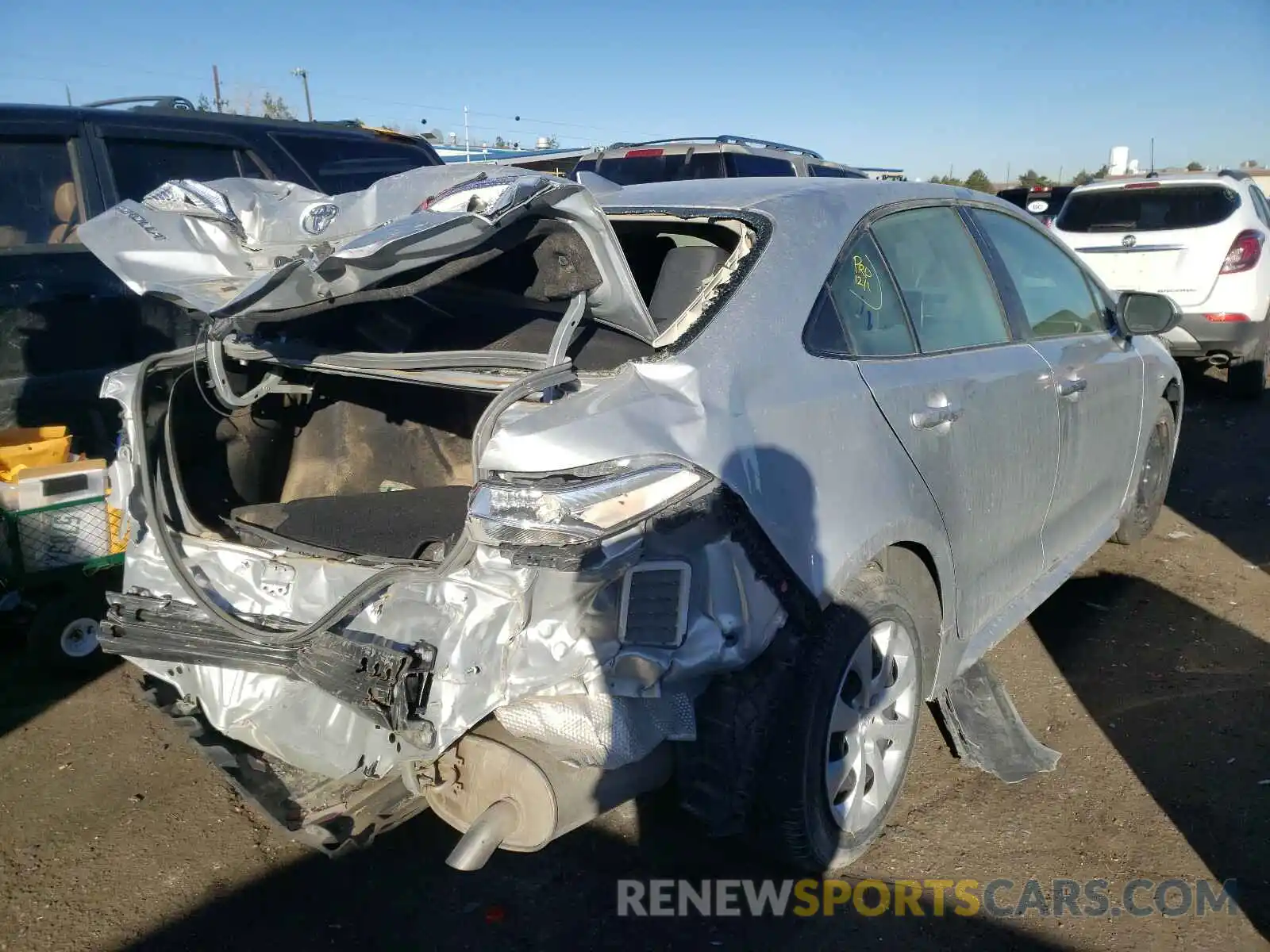 4 Photograph of a damaged car JTDEPRAE6LJ043014 TOYOTA COROLLA 2020