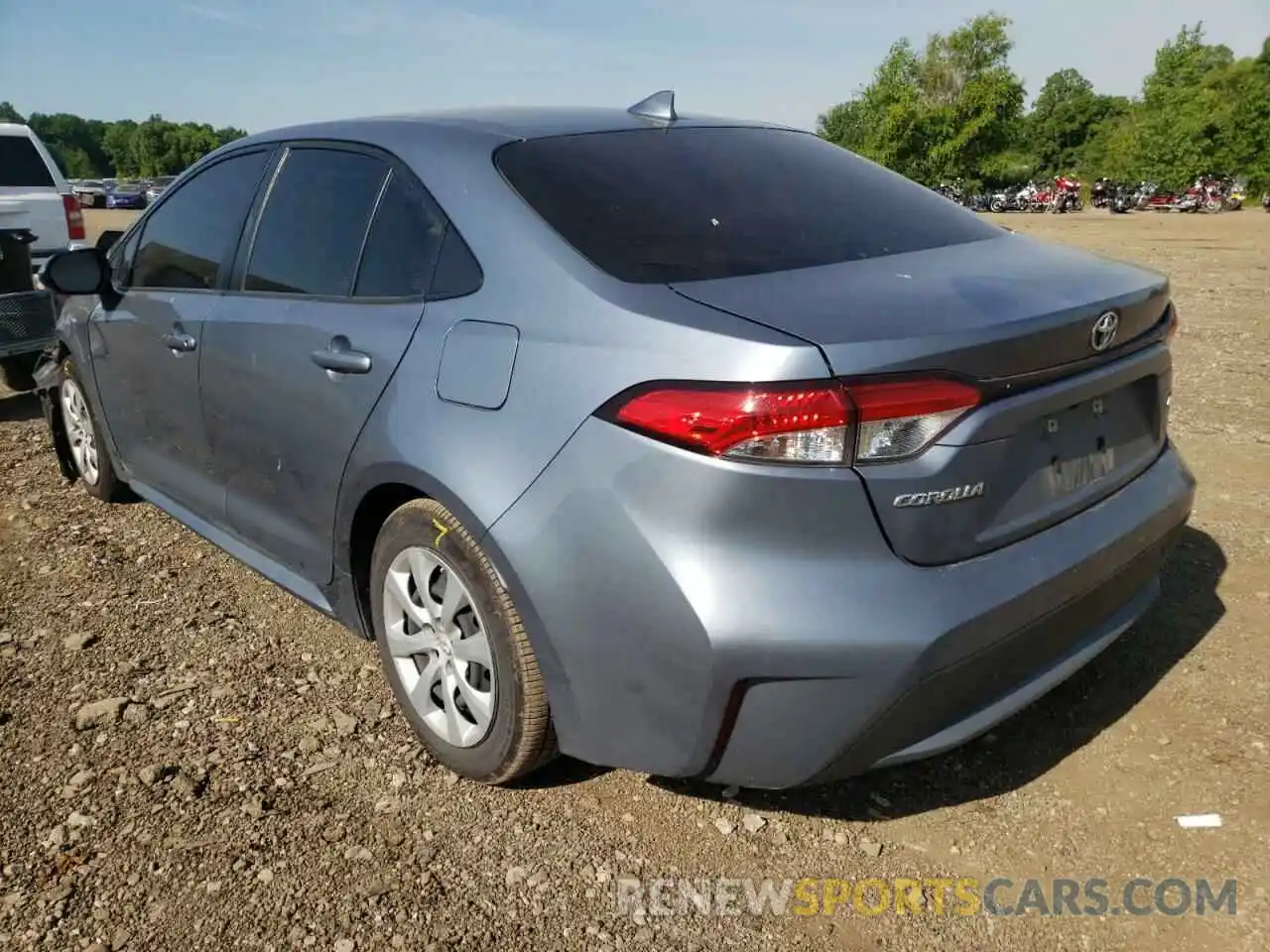 3 Photograph of a damaged car JTDEPRAE6LJ043613 TOYOTA COROLLA 2020