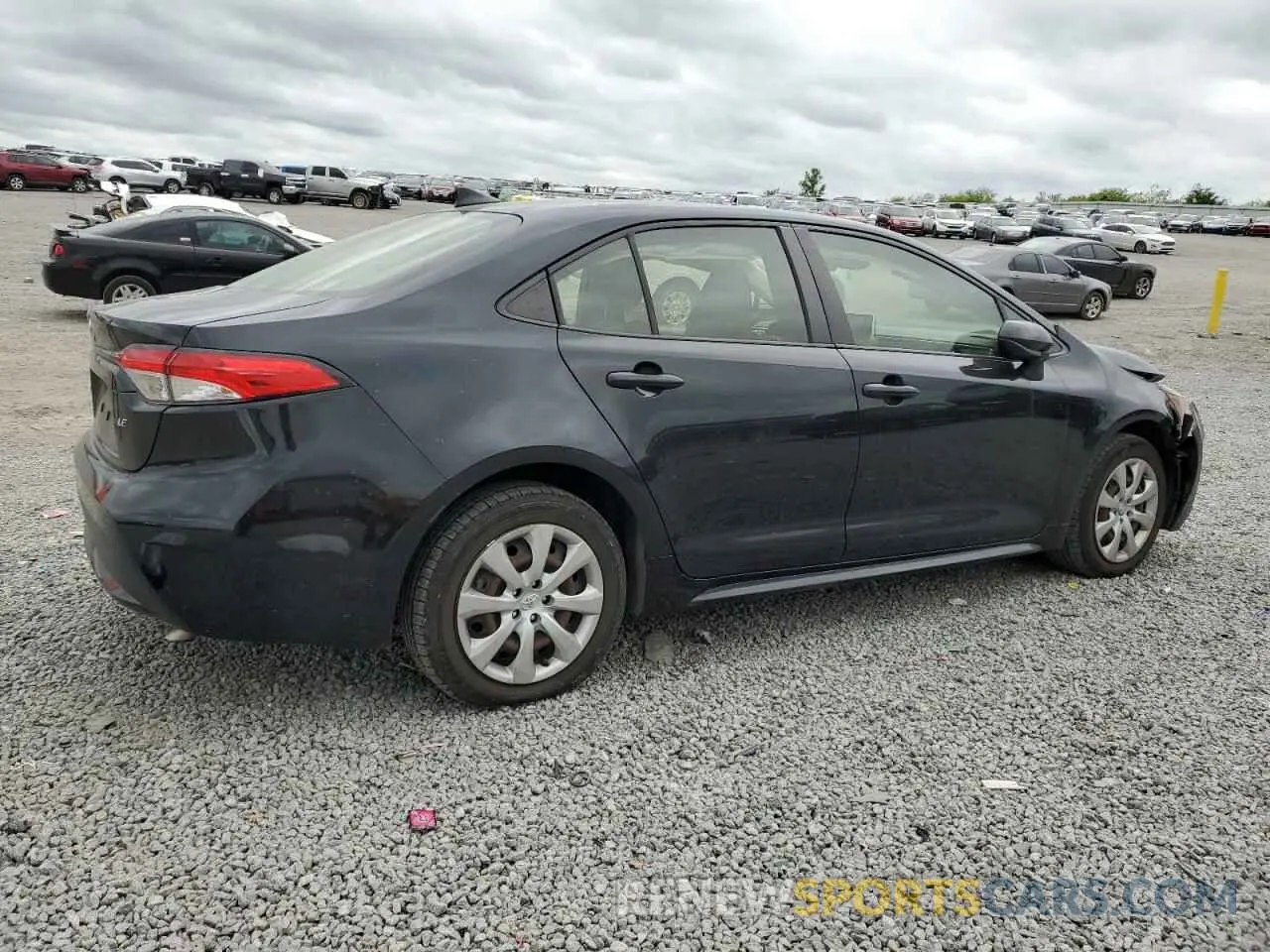 3 Photograph of a damaged car JTDEPRAE6LJ044812 TOYOTA COROLLA 2020
