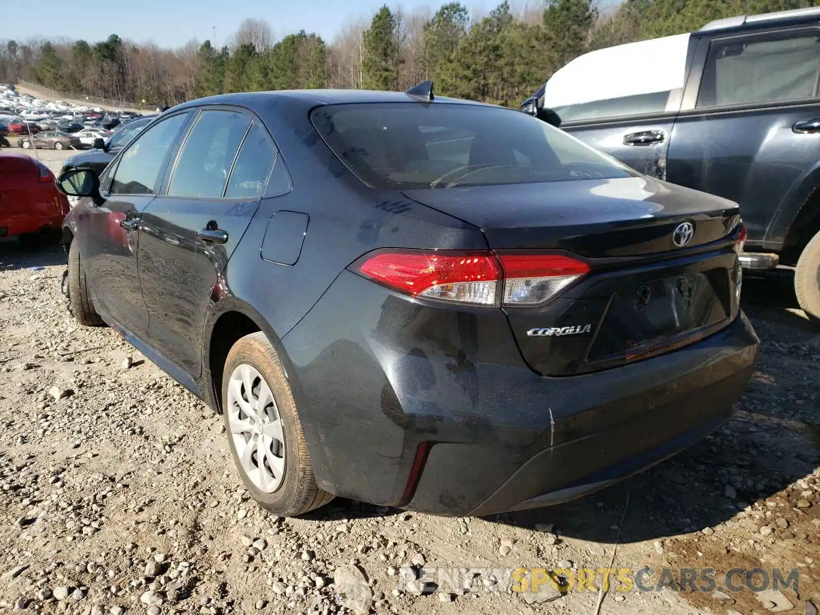 3 Photograph of a damaged car JTDEPRAE6LJ045474 TOYOTA COROLLA 2020