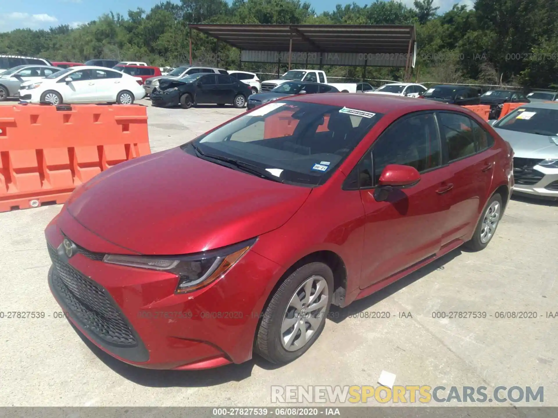 2 Photograph of a damaged car JTDEPRAE6LJ045510 TOYOTA COROLLA 2020