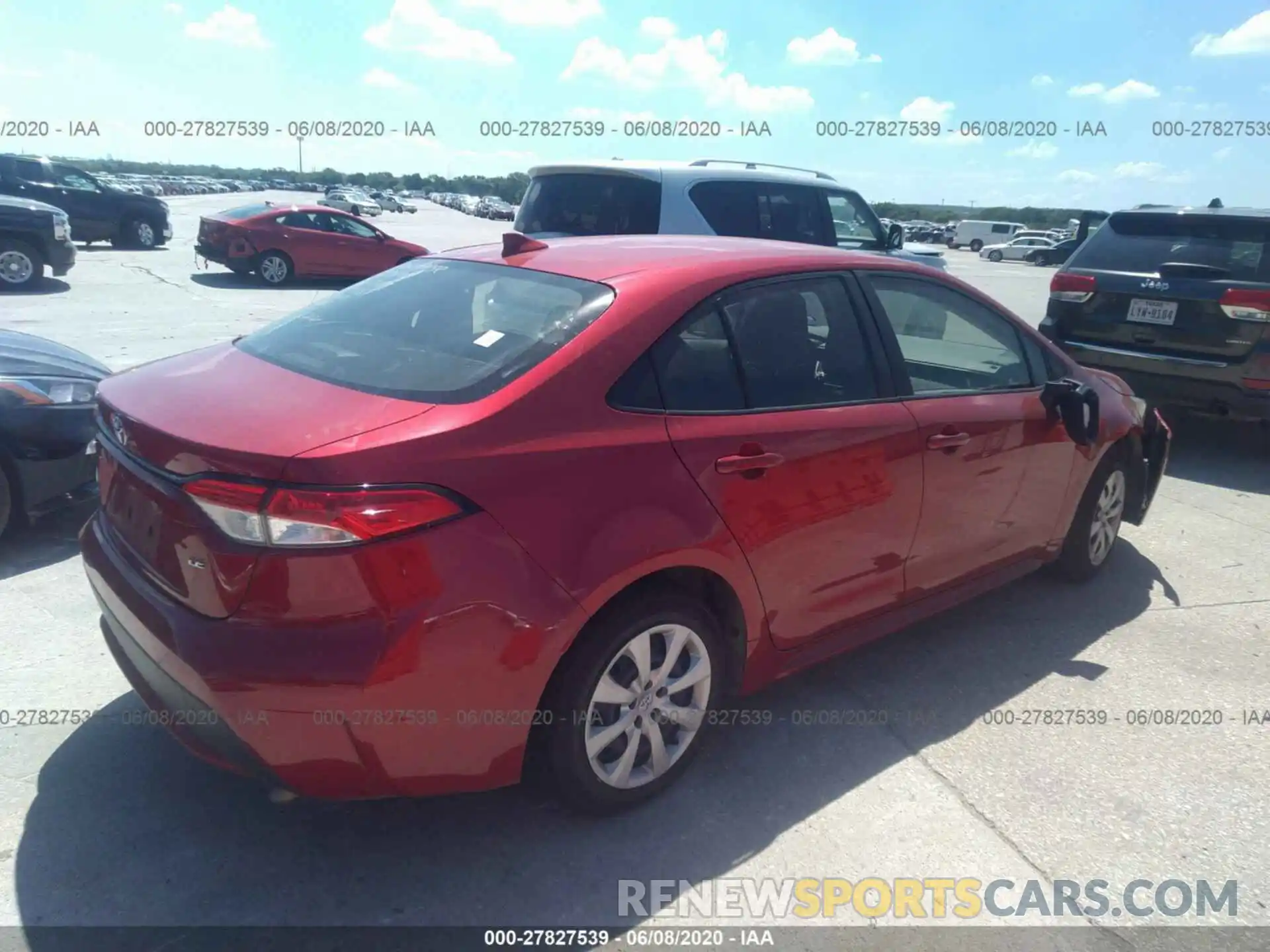 4 Photograph of a damaged car JTDEPRAE6LJ045510 TOYOTA COROLLA 2020