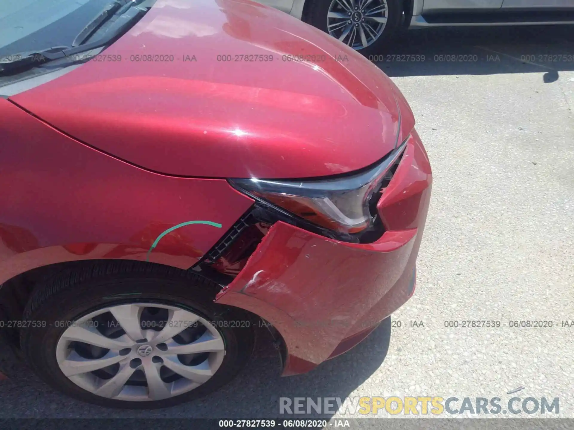 6 Photograph of a damaged car JTDEPRAE6LJ045510 TOYOTA COROLLA 2020