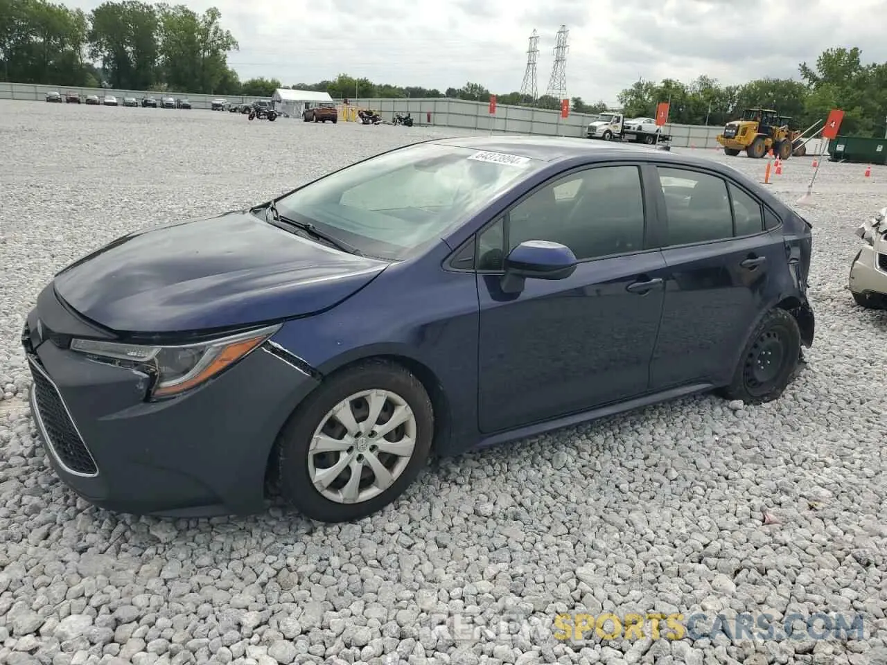 1 Photograph of a damaged car JTDEPRAE6LJ045930 TOYOTA COROLLA 2020