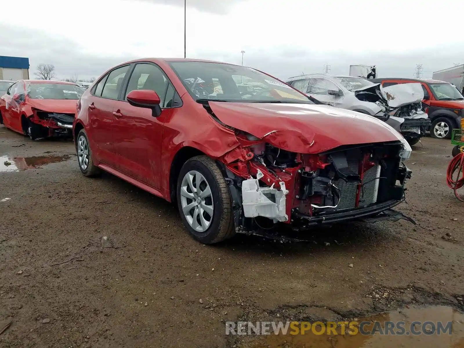 1 Photograph of a damaged car JTDEPRAE6LJ046561 TOYOTA COROLLA 2020