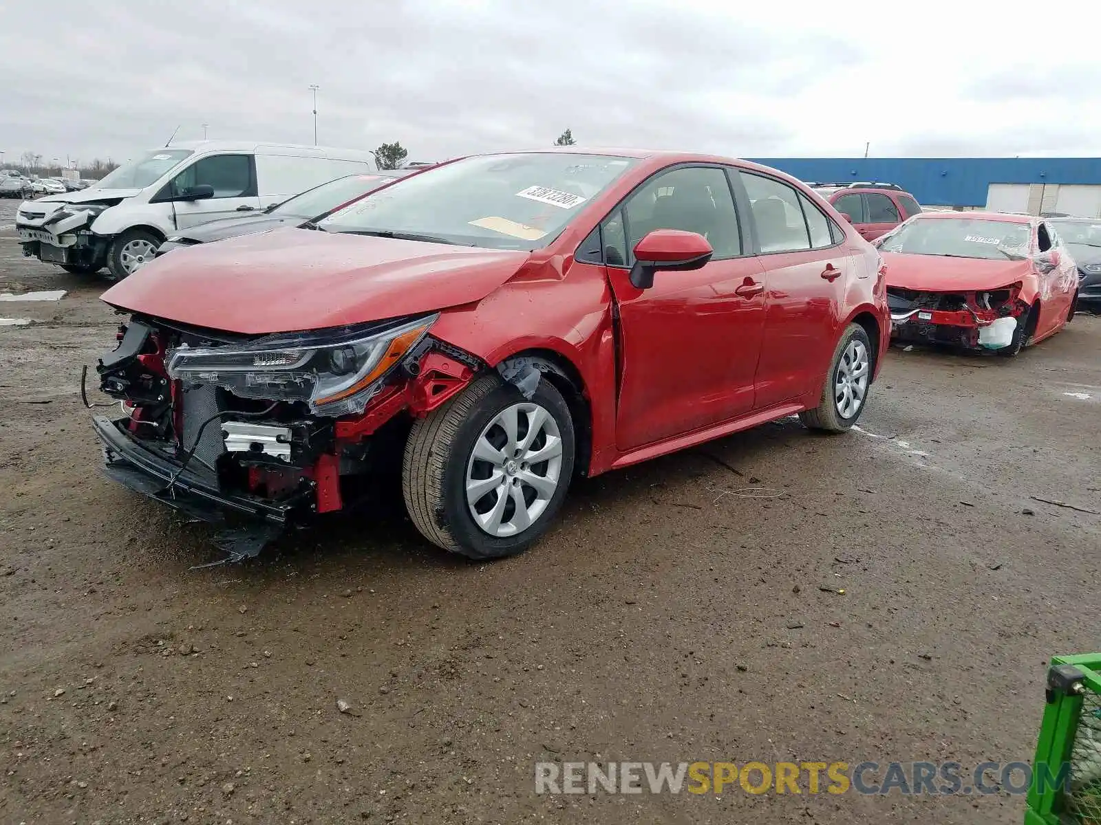 2 Photograph of a damaged car JTDEPRAE6LJ046561 TOYOTA COROLLA 2020