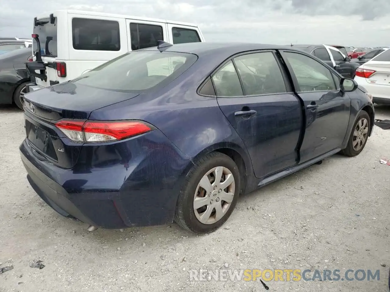 3 Photograph of a damaged car JTDEPRAE6LJ050139 TOYOTA COROLLA 2020