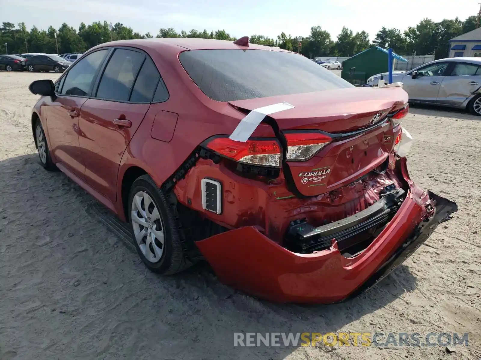 3 Photograph of a damaged car JTDEPRAE6LJ051159 TOYOTA COROLLA 2020