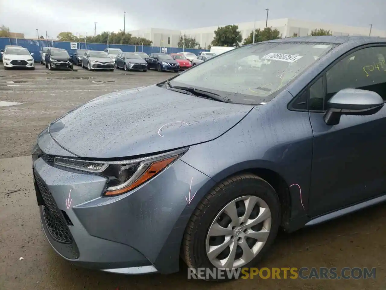 9 Photograph of a damaged car JTDEPRAE6LJ051291 TOYOTA COROLLA 2020