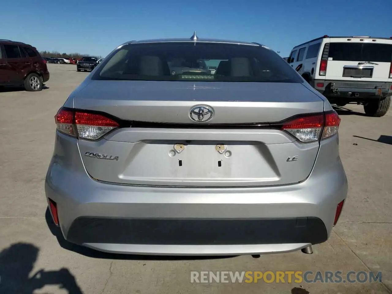 6 Photograph of a damaged car JTDEPRAE6LJ051629 TOYOTA COROLLA 2020