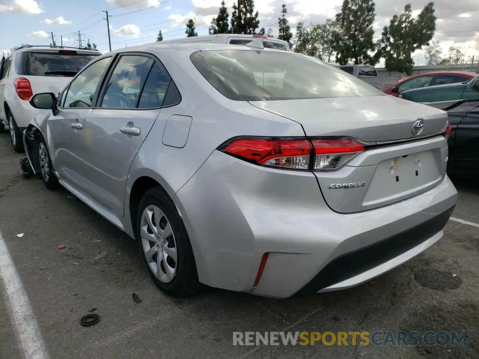 3 Photograph of a damaged car JTDEPRAE6LJ051906 TOYOTA COROLLA 2020