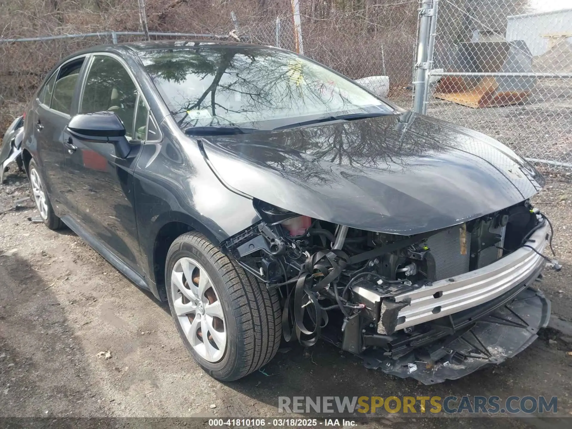 1 Photograph of a damaged car JTDEPRAE6LJ055700 TOYOTA COROLLA 2020
