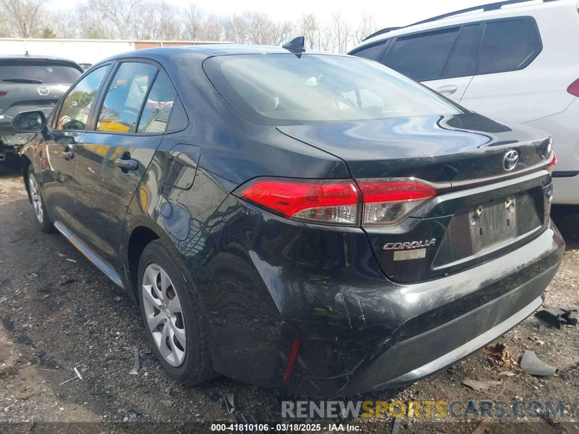 3 Photograph of a damaged car JTDEPRAE6LJ055700 TOYOTA COROLLA 2020