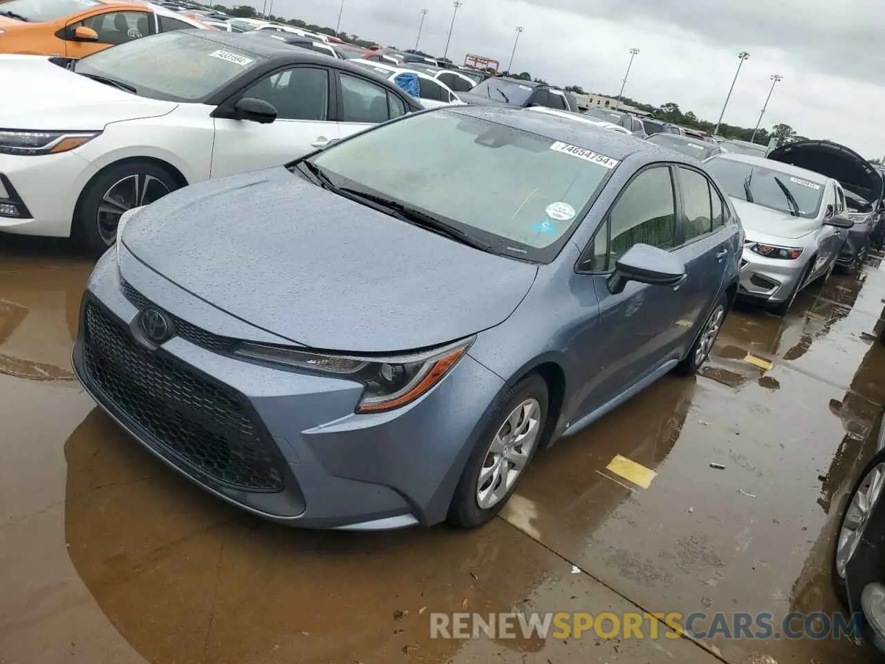 1 Photograph of a damaged car JTDEPRAE6LJ056524 TOYOTA COROLLA 2020