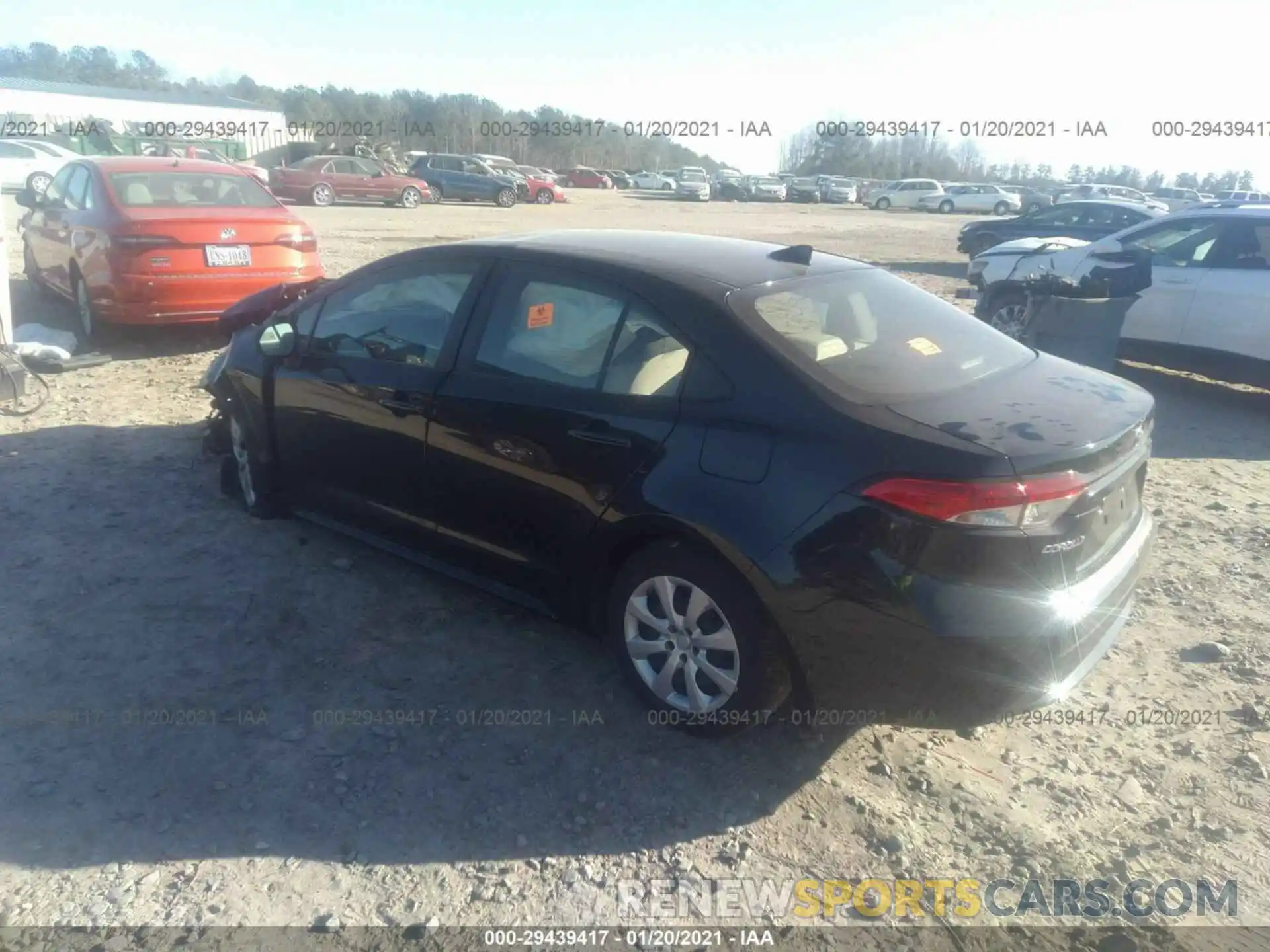 3 Photograph of a damaged car JTDEPRAE6LJ058399 TOYOTA COROLLA 2020